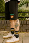 The Tigers Jersey Shorts - Black Flaash Apparel 