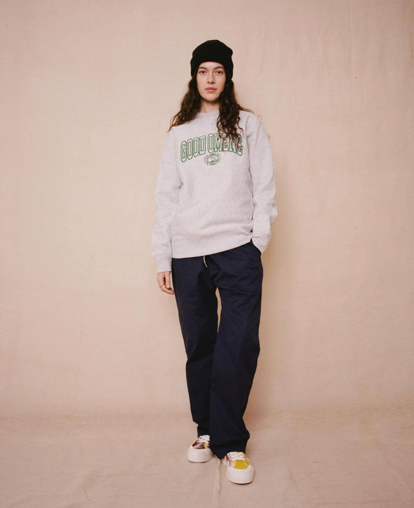 Good Omens Arched Sweatshirt - Grey Flaash Apparel 