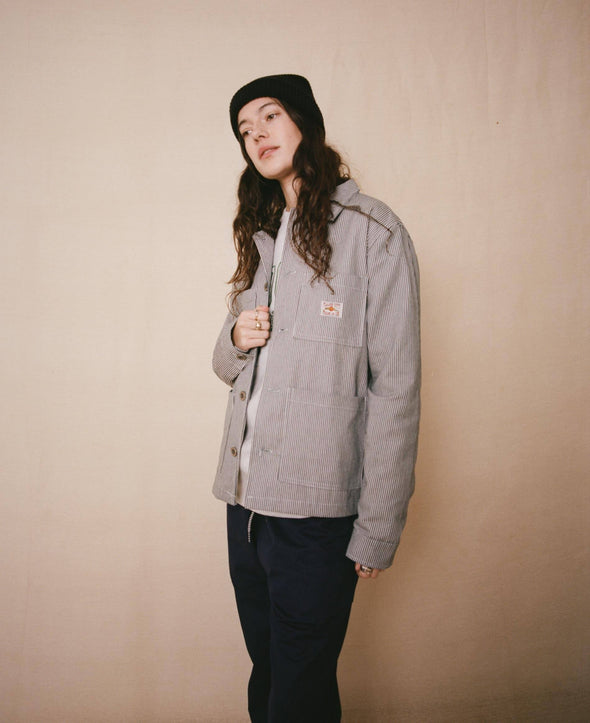 Hickory Stripe Work Jacket - PRESALE Flaash Apparel 