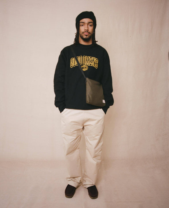 Good Omens Arched Sweatshirt - Black Flaash Apparel 
