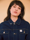 Denim Worker Jacket - Navy flaash apparel1 