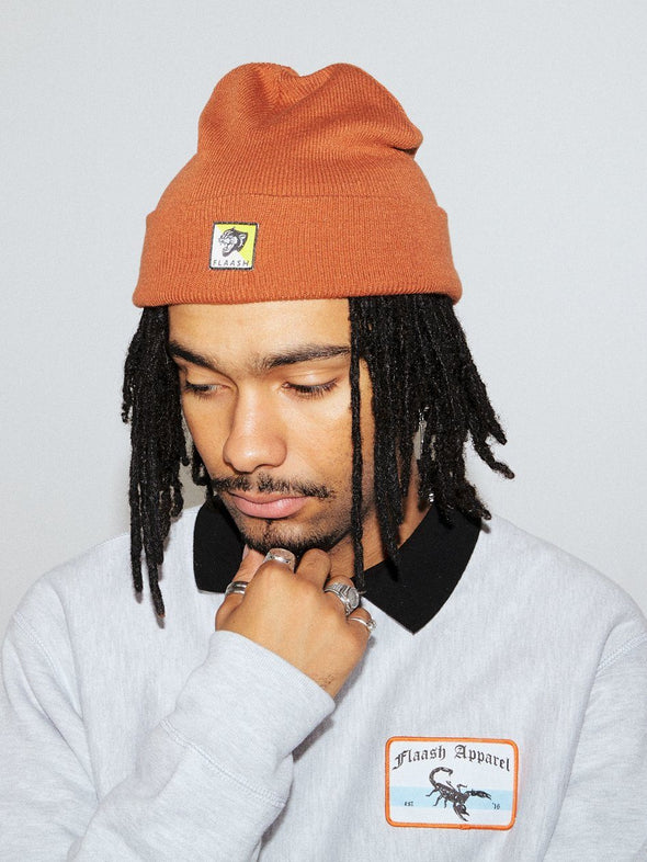 Panther Beanie - Orange Flaash Apparel 