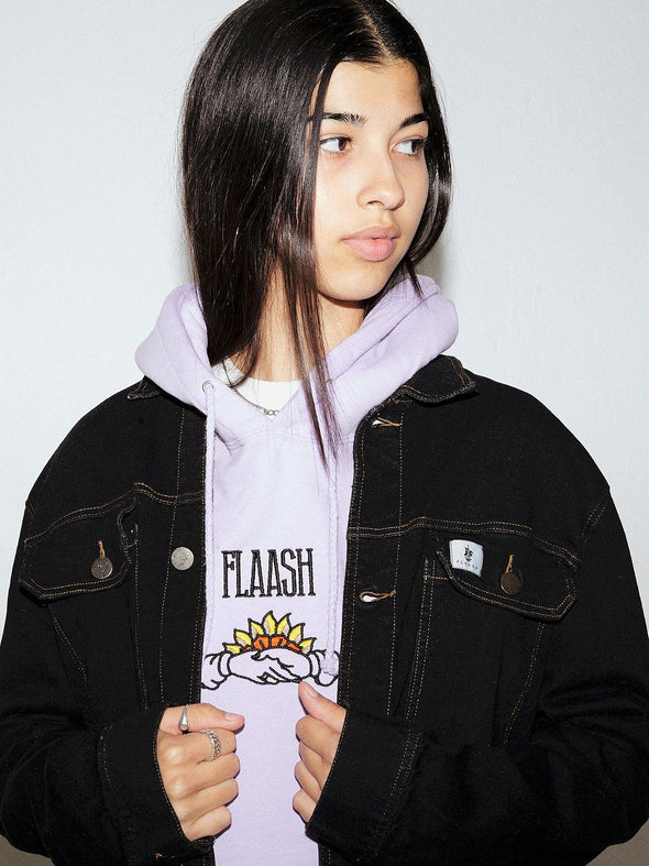 Denim Worker Jacket - Black flaash apparel1 