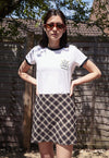 Ladies Skull & Bones Ringer Tee Flaash Apparel 