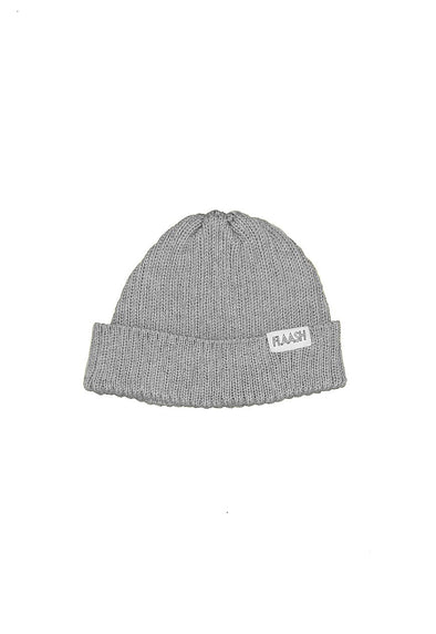 Fisherman Merino Wool Grey Beanie Flaash Apparel 