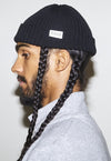 Fisherman Merino Wool Black Beanie Flaash Apparel 