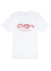 Quinn Dragon Organic Tee - White Flaash Apparel 