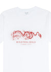 Quinn Dragon Organic Tee - White Flaash Apparel 
