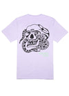 Redrey Skull Organic Tee - Lilac Dye Flaash Apparel 