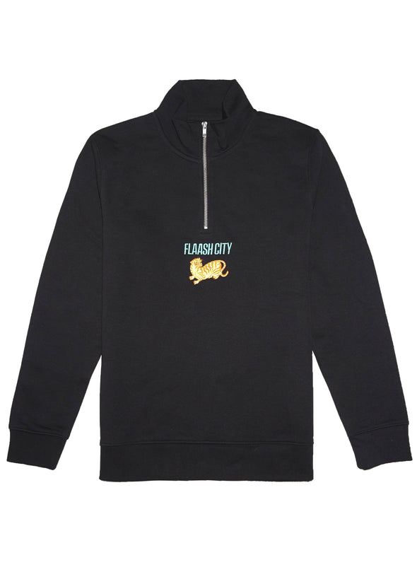 The Tigers Organic 1/4 Zip Sweatshirt flaash apparel1 