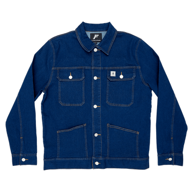 Denim Worker Jacket - Navy flaash apparel1 