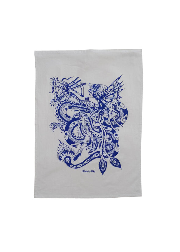 Dragon Slayer Tea Towel Wall Hang Flaash Apparel 